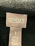 Chico's Solid Black Casual Dress Size Med (1) - photo 7