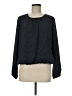 Tommy Hilfiger 100% Polyester Black Long Sleeve Blouse Size M - photo 1