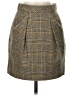 J.Crew 100% Acetate Plaid Brown Formal Skirt Size 0 - photo 1