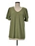 Reba Green Short Sleeve Blouse Size M - photo 1