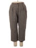 Rafaella 100% Wool Houndstooth Brown Wool Pants Size 18 - photo 1