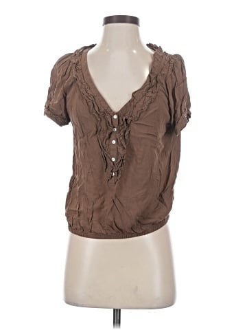 Zara Basic Short Sleeve Blouse (view 1)
