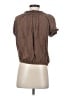 Zara Basic Brown Short Sleeve Blouse Size S - photo 2