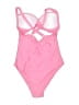 Unbranded Solid Pink One Piece Swimsuit Size S - photo 2