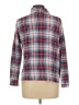 Lands' End 100% Cotton Plaid Red Long Sleeve Turtleneck Size L (petite) - photo 2