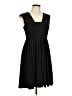 Calvin Klein Solid Black Cocktail Dress Size 10 (petite) - photo 1