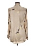 Equipment Tan Long Sleeve Blouse Size M - photo 2