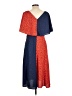 Derek Lam 100% Polyester Polka Dots Blue Casual Dress Size EU (IT) 46 / US 10 - photo 2