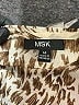 MSK 100% Polyester Animal Print Brown Casual Dress Size 14 - photo 7