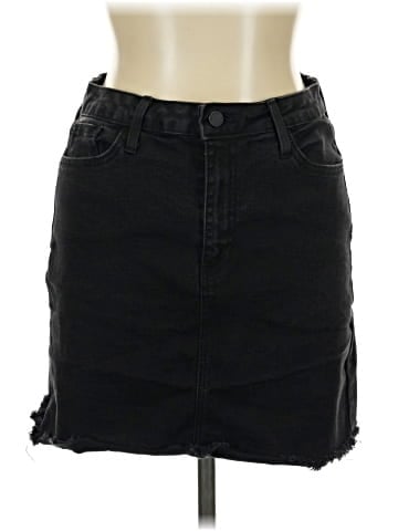 Just Black Denim Skirt (view 1)