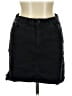 Just Black Solid Black Denim Skirt Size L - photo 1