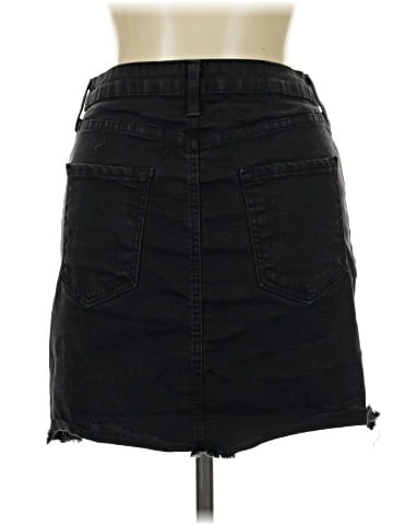 Just Black Denim Skirt (view 2)