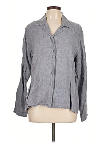 Flax Long Sleeve Button-Down Shirt (view 1)