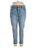 Ann Taylor LOFT Solid Blue Jeans Size 34 waist - photo 1