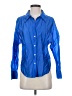 MNG Blue Long Sleeve Blouse Size 2 - photo 1