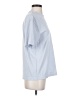 Zara Solid Blue Short Sleeve T-Shirt Size S - photo 4