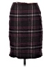 Talbots Plaid Burgundy Wool Skirt Size 2 (petite) - photo 1