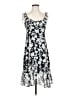 Ann Taylor LOFT 100% Polyester Paisley Black Cocktail Dress Size 2 - photo 1