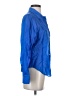 MNG Blue Long Sleeve Blouse Size 2 - photo 4