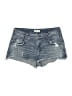 Zara TRF Blue Denim Shorts Size 6 - photo 1