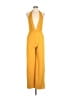 Forever 21 Solid Yellow Jumpsuit Size L - photo 1
