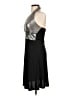 Mandee Metallic Silver Cocktail Dress Size L - photo 5
