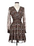 Max Studio 100% Polyester Paisley Brown Casual Dress Size XS - photo 1