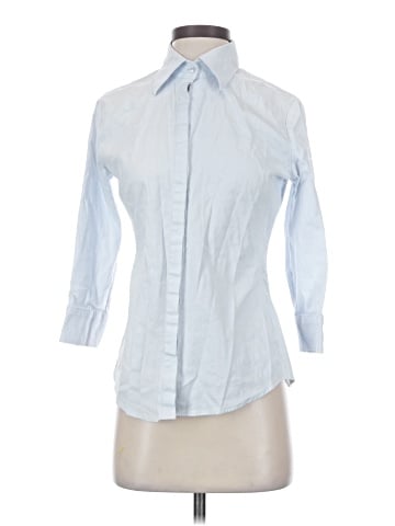New York & Company 3/4 Sleeve Button-Down Shirt (view 1)
