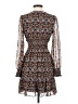Max Studio 100% Polyester Paisley Brown Casual Dress Size XS - photo 2