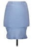 Wow Couture Solid Blue Casual Skirt Size S - photo 2