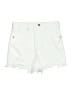 Express White Denim Shorts Size 0 - photo 1