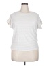 Ellen Tracy Stripes Ivory Short Sleeve T-Shirt Size XXL - photo 1