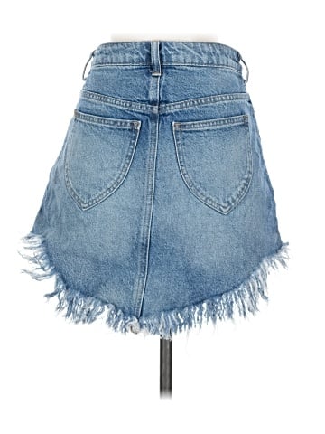 We the Free Denim Skirt (view 2)