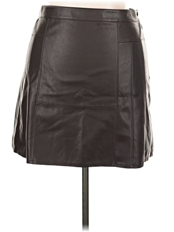 Rebecca Taylor Faux Leather Skirt (view 1)