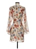 Olivaceous 100% Polyester Floral Ivory Casual Dress Size S - photo 2
