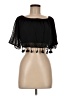 LA Hearts 100% Polyester Black Short Sleeve Top Size M - photo 1