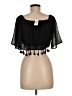 LA Hearts 100% Polyester Black Short Sleeve Top Size M - photo 2