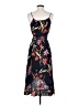 Leith 100% Rayon Floral Black Cocktail Dress Size S - photo 2