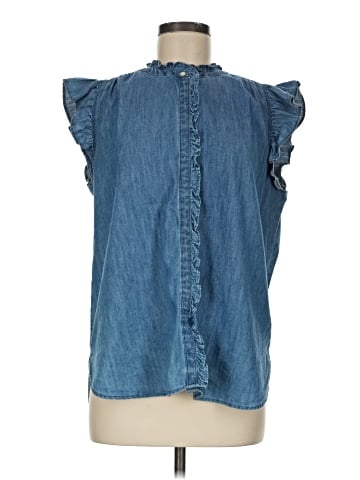 Ann Taylor LOFT Sleeveless Button-Down Shirt (view 1)