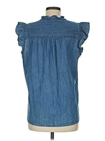 Ann Taylor LOFT Sleeveless Button-Down Shirt (view 2)