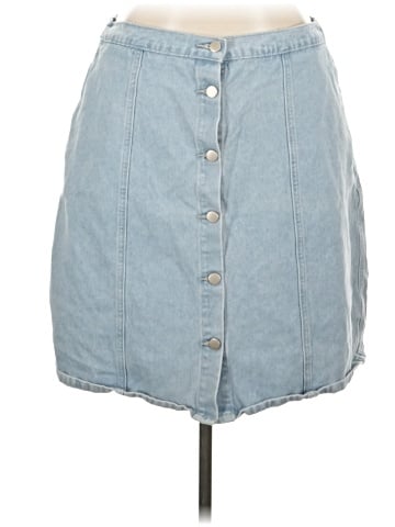 Allegra K Denim Skirt (view 1)