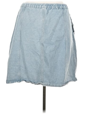 Allegra K Denim Skirt (view 2)