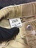 Zara 100% Cotton Tan Khaki Shorts Size 6 - photo 3