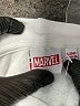 Marvel White Pullover Hoodie Size 14 - photo 4