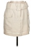 Express Solid Ivory Casual Skirt Size 6 - photo 1