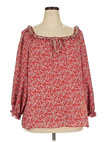 Max Studio 3/4 Sleeve Blouse (view 1)