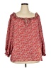 Max Studio 100% Polyester Red 3/4 Sleeve Blouse Size 2X - photo 1