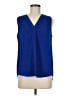 Vince Camuto 100% Polyester Blue Sleeveless Blouse Size M - photo 1