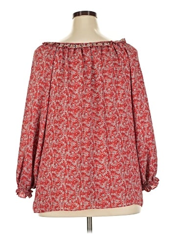 Max Studio 3/4 Sleeve Blouse (view 2)
