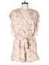 She + Sky 100% Polyester Tan Ivory Romper Size L - photo 1